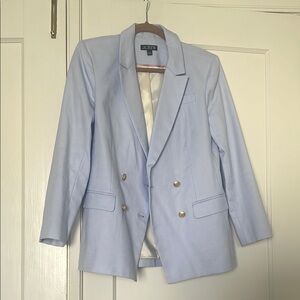 J. Crew Women's Light Blue Linen Blazer